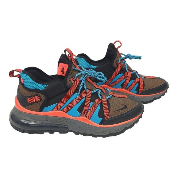 Nike Air Max 270 Bowfin Mens 10 Brown Blue Orange Trail Running Shoe AJ7200-200 - Picture 10 of 11